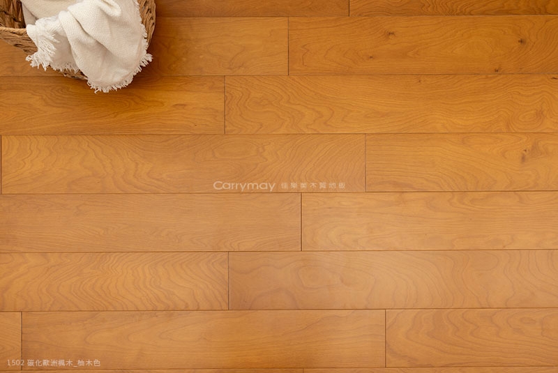 Carrymay-海島實木-1502-碳化歐洲楓木-柚木色1