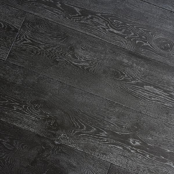 【長條實木複合地板(海島型)】2403 _ 橡木-星鑽銀