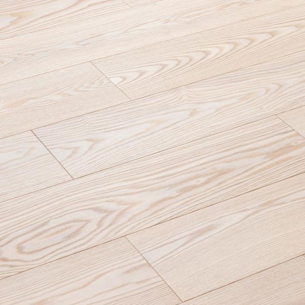 【長條實木複合地板(海島型)】1903 _ 歐洲白腊-本色白