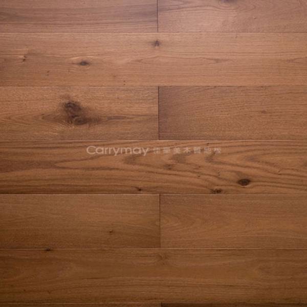 【長條實木複合地板(海島型)】1901 _ 煙燻橡木-自然色-自然印象