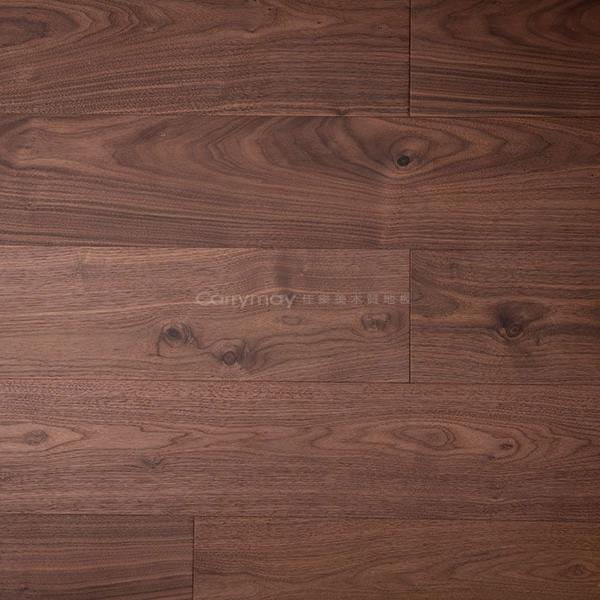 【長條實木複合地板(海島型)】1901 _ 北美胡桃-自然色-自然印象