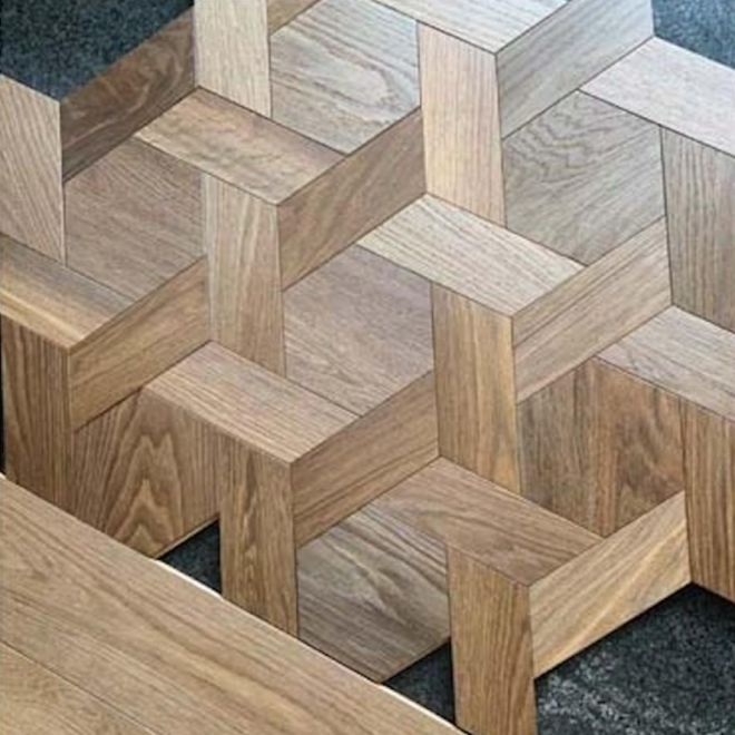 【現場藝術拼花】風車六角拼花