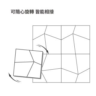 Carrymay—正方形藝術拼花-P600F翻轉Flip3