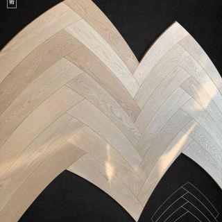 Carrymay-人字藝術拼花-曲伸之道-曲線月彎-橡木1