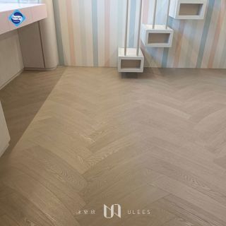 Carrymay-人字藝術拼花-曲伸之道-曲線月彎-歐洲白腊-極地灰2